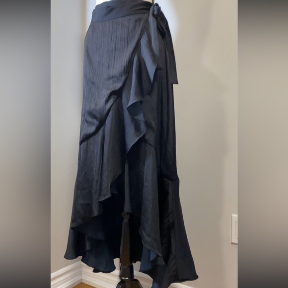 Maeve Ruffle Wrap Midi Skirt - Picture 8 of 14